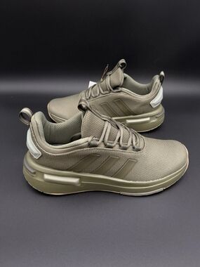 adidas Racer TR23 Olive Strata Green Textile Athletic Sneakers  Men 8.5
